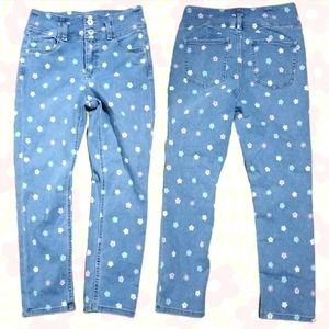 NOBO denim flowers capris